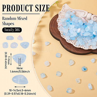 50G Transparent Acrylic Beads TACR-TA0001-62A-1