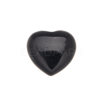 Natural Obsidian Heart Sculpture Display Decorations PW-WG48DEF-08-1