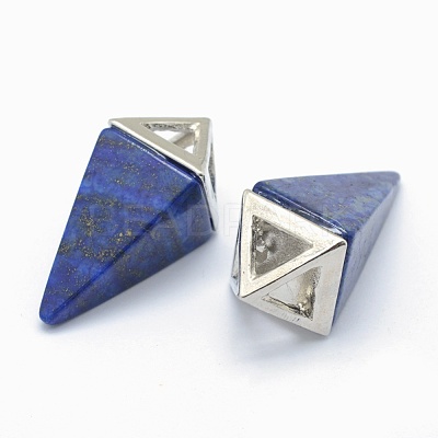 Natural Lapis Lazuli Pendants KK-E757-D-14P-1