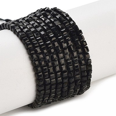 Natural Black Tourmaline Beads Strands G-H042-B21-01-1