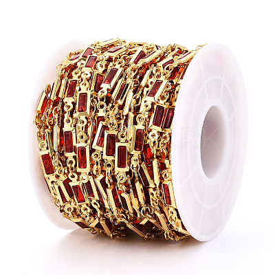 Brass Rectangle Link Chains CHC-N023-03B-G-1