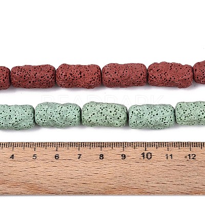 Natural Lava Rock Beads Strands G-N257-14A-01-1