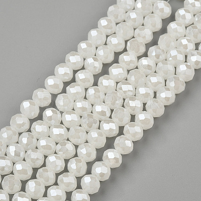 Electroplate Glass Beads Strands EGLA-A034-J10mm-A01-1