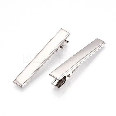 Iron Flat Alligator Hair Clip Findings X-IFIN-S286-46mm-1