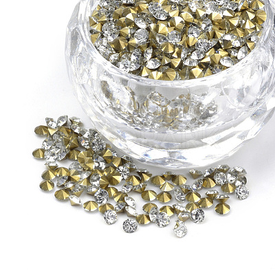 Grade AAA Pointed Back Resin Rhinestones CRES-R120-3.0mm-01-1