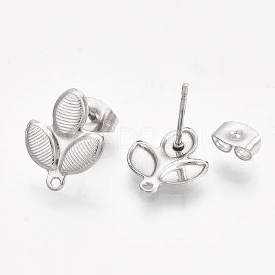 Non-Tarnish 304 Stainless Steel Stud Earring Findings STAS-S079-68B-1