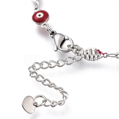 304 Stainless Steel Link Bracelets BJEW-M203-09P-1