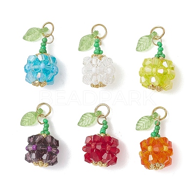 Glass Pendants PALLOY-MZ01248-1