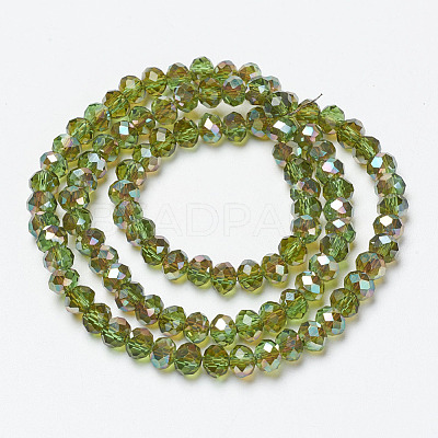 Electroplate Glass Beads Strands LS-EGLA-A034-T4mm-J05-1