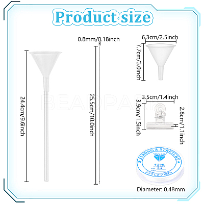 Transparent Beading Funnel AJEW-WH0567-05-1