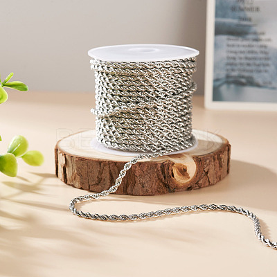 304 Stainless Steel Twist Rope Chains CHS-YS0001-08-1