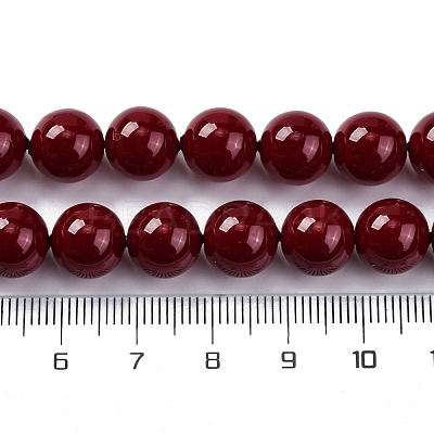 Baking Paint Glass Beads GLAA-Z010-01F-1