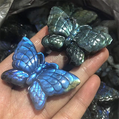 Dyed Natural Labradorite Carved Display Decorations PW-WG38302-02-1