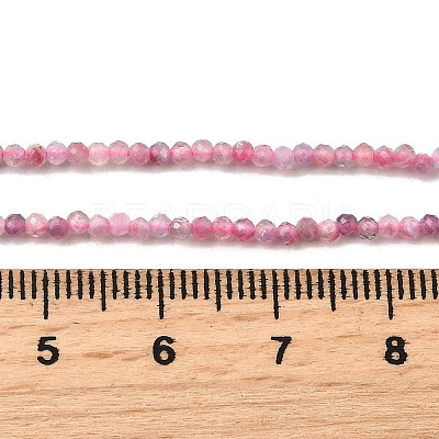 Natural Pink Tourmaline Beads Strands X-G-N342-33A-1
