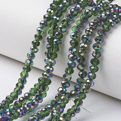 Electroplate Transparent Glass Beads Strands LS-EGLA-A034-T6mm-Q04-1