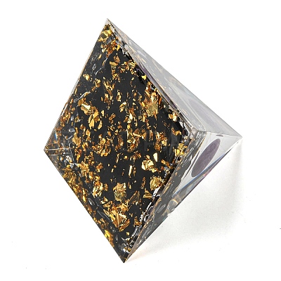 Resin Orgonite Pyramid Display Decorations G-PW0004-55K-1