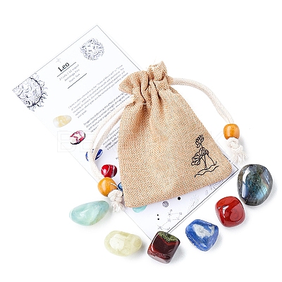 Twelve Constellations Birthday Gift Cloth Bag Set PW-WG9E386-07-1