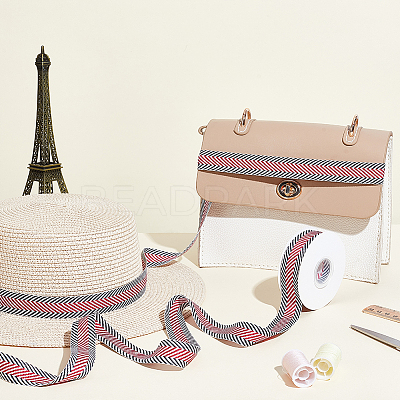 10 Yards Polycotton Ribbons OCOR-WH0070-185A-1
