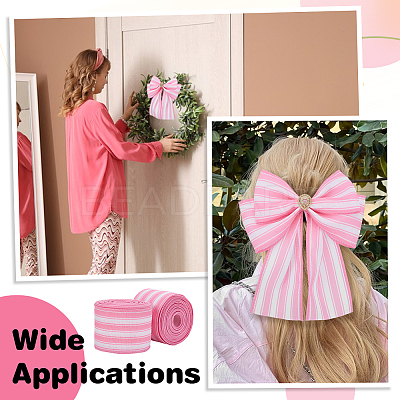 Burlap Ribbons SRIB-WH0011-384D-1