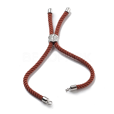 Twisted Nylon Cord Silder Bracelets DIY-B066-03P-31-1