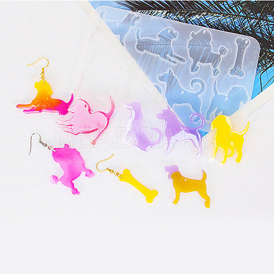 Dog DIY Pendant Silhouette Silicone Molds SIL-F010-05-1