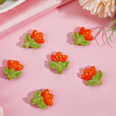 12Pcs Handmade Lampwork Beads LAMP-PA0001-03A-1