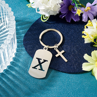 1Pc Stainless Steel Keychains KEYC-TADJ0001-08X-1