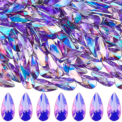 4 Sets Acrylic Rhinestone Cabochons GACR-SP0001-06B-1