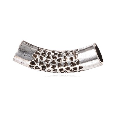 Tibetan Style Alloy Hollow Tube Beads PALLOY-K210-03-AS-1