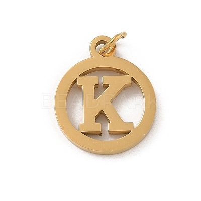 304 Stainless Steel Charms
with Jump Ring STAS-R001-02G-K-1