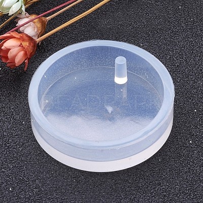 Flat Round Shape DIY Pendant Silicone Molds AJEW-P038-02-1