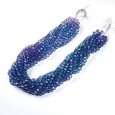 Baking Paint Transparent Glass Beads X1-DGLA-A035-T10mm-A07-1