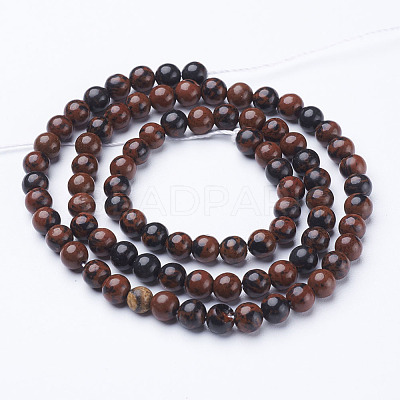 15 inch Smooth Round Gemstone Strand GSR4mmC005-1