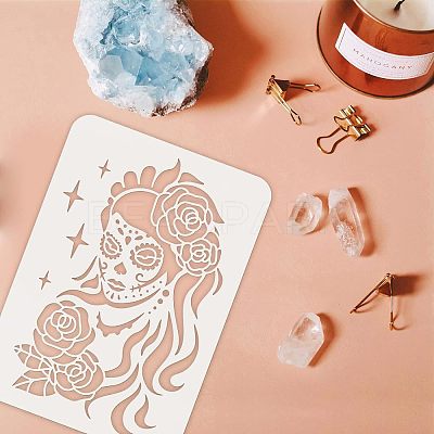 Plastic Reusable Drawing Painting Stencils Templates DIY-WH0202-359-1