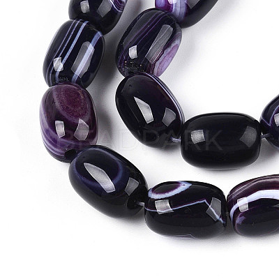 Natural Agate Beads Strands G-N356-02A-08-1