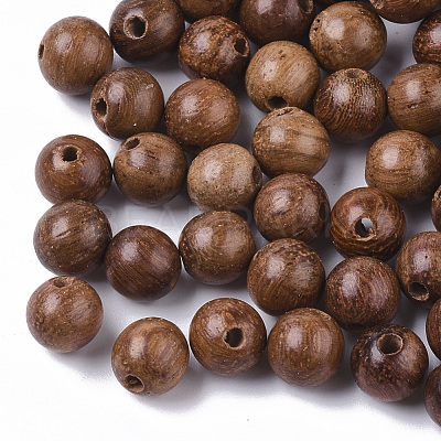 Natural Wood Beads WOOD-S666-6mm-01-1