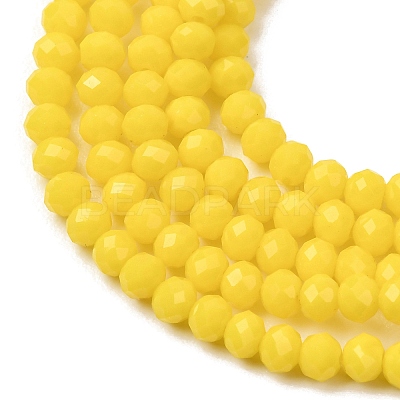 Imitation Jade Glass Bead Strands GLAA-F001-3x2mm-11-1