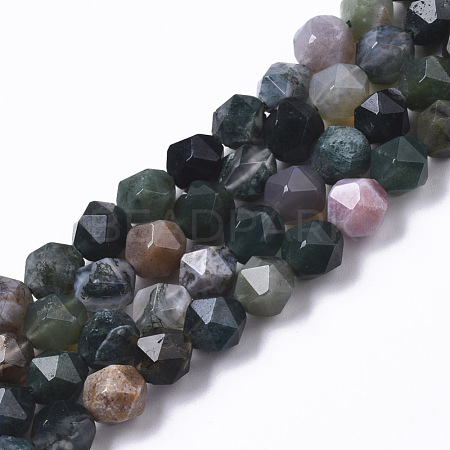 Natural Indian Agate Beads Strands G-R465-31-1