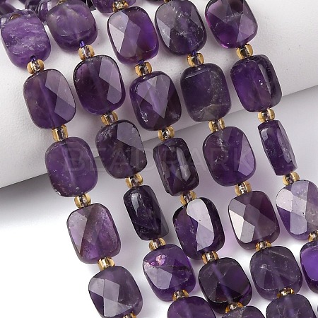 Natural Amethyst Beads Strands G-L654-J01-01-1