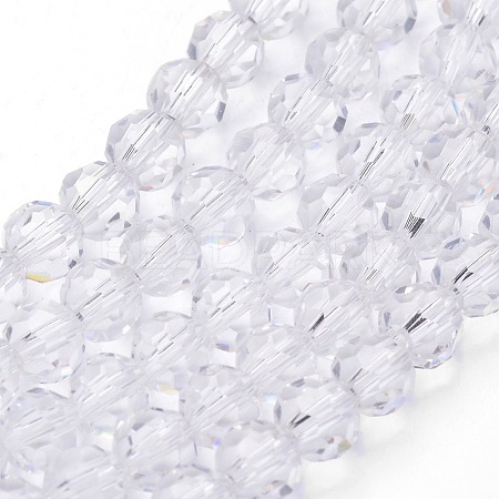 Transparent Glass Bead Strands X-GLAA-G013-8mm-72-1