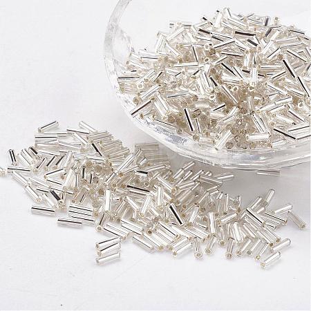 Glass Bugle Beads SEED-E001-6mm-21-1