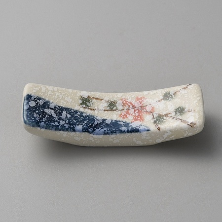 Hand Painting Ceramic Chopsticks Stands AJEW-WH0348-199B-1