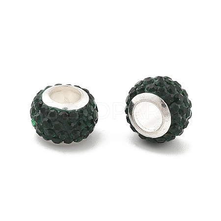 Rondelle Polymer Clay European Beads FIND-U001-01K-1