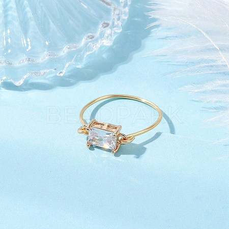 Transparent Glass Finger Rings RJEW-JR00869-01-1