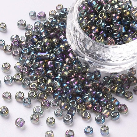 6/0 Round Glass Seed Beads SEED-US0003-4mm-172-1