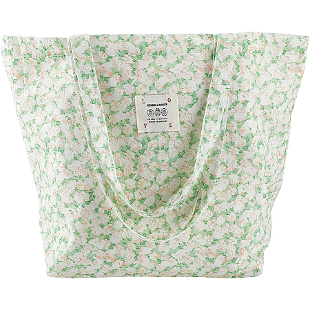 Flower Printed Canvas Women's Tote Bags ABAG-WH20005-06-1