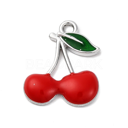Cherry Alloy Pendants PALLOY-S051-03A-P-1