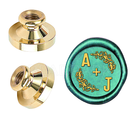 Wax Seal Brass Stamp Head AJEW-WH0209-500-1
