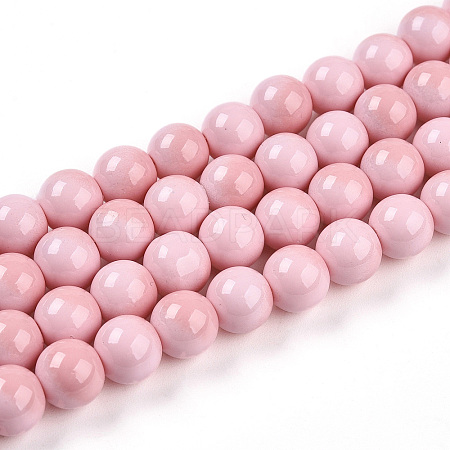 Baking Paint Glass Beads X1-DGLA-N012-8mm-01-1