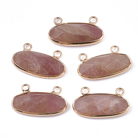 Natural Strawberry Quartz Pendants G-S344-44F-1